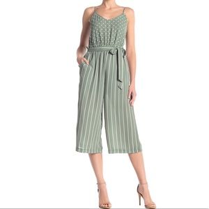 Polka Dot and Stripes Jumpsuit 🤍